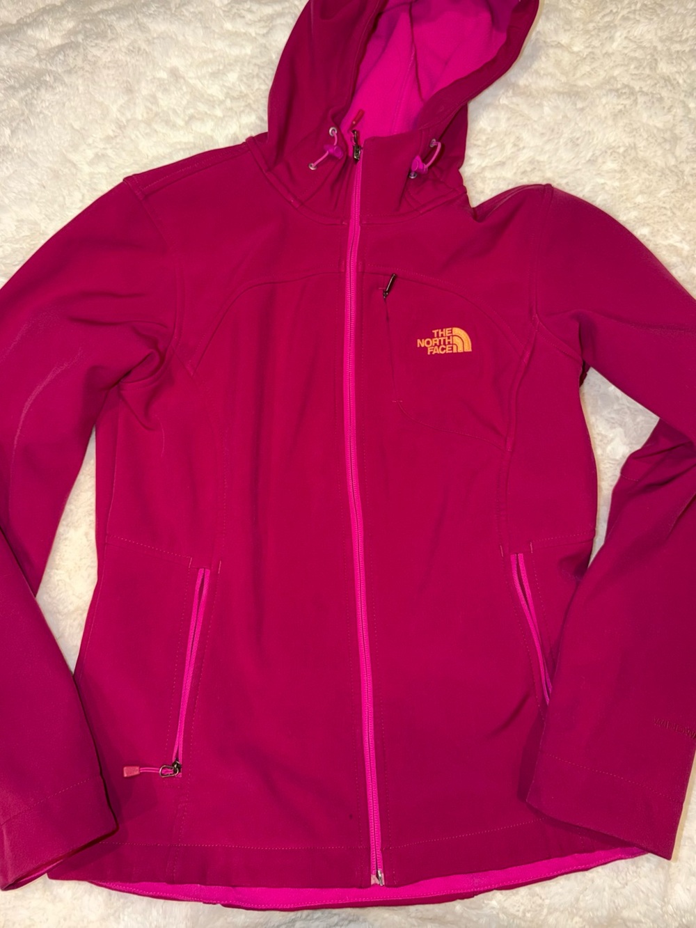 The North Face Women's Magenta Hooded Softshell Jacket